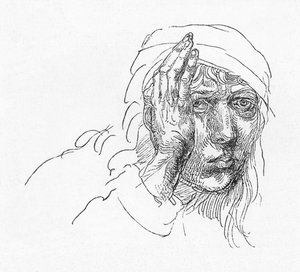 Porträt von Albrecht Dürer als Junge, ca. 1491, 1906
