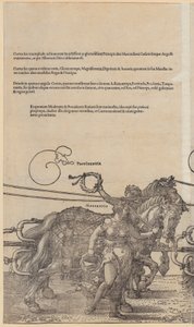 Providentia, Blatt 3 der Folge "Der große Triumphwagen" von Albrecht Dürer
