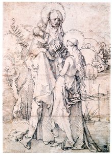 Heilige Anna mit Kind und Jungfrau Maria, um 1500 von Albrecht Dürer
