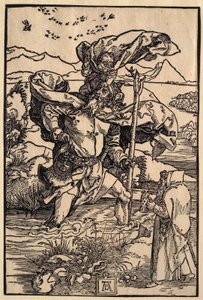Der heilige Christophorus mit dem Vogelflug von Albrecht Dürer