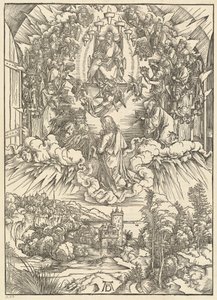 Der Heilige Johannes vor Gott und den Ältesten von Albrecht Dürer