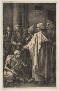 Heiliger Petrus und Heiliger Johannes am Tempeltor, aus der Passion, 1513