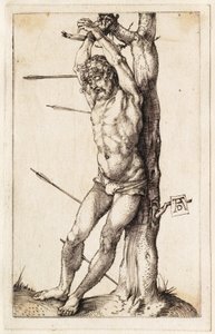 Der heilige Sebastian am Baum gebunden von Albrecht Dürer