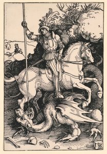 St. Georg tötet den Drachen von Albrecht Dürer