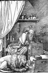 St. Hieronymus in seiner Zelle, 1511, 1906