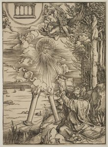 St. Johannes verschlingt das Buch von Albrecht Dürer