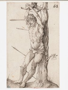 Der an einen Baum gefesselte heilige Sebastian von Albrecht Dürer