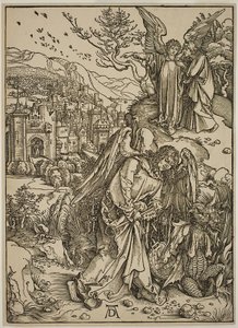 Der Engel zeigt St. Johannes das neue Jerusalem von Albrecht Dürer