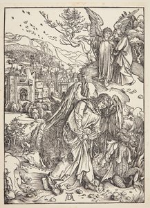Der Engel zeigt St. Johannes das neue Jerusalem