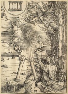 Die Apokalypse: Der heilige Johannes verschlingt das Buch von Albrecht Dürer