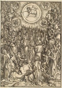 Die Apokalypse: Die Anbetung des Lammes von Albrecht Dürer