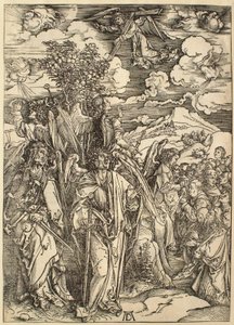 Die Apokalypse: Die vier Engel, die die Winde halten von Albrecht Dürer
