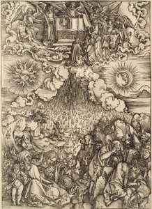 Die Apokalypse: Die Öffnung des fünften und sechsten Siegels von Albrecht Dürer