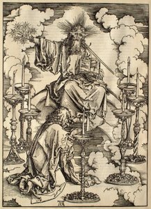 Die Apokalypse: Die Vision der sieben Leuchter von Albrecht Dürer