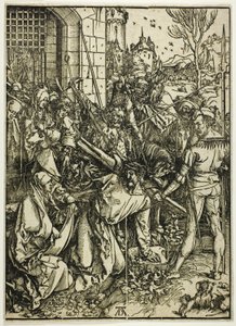 Das Tragen des Kreuzes, aus Die Große Passion von Albrecht Dürer