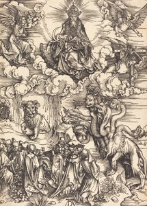 Das Tier mit zwei Hörnern wie ein Lamm, wahrscheinlich ca. 1496-1498