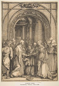 Die Verlobung der Jungfrau, aus "Das Leben der Jungfrau" von Albrecht Dürer