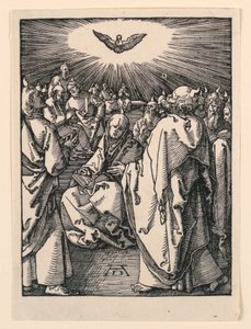 Der Abstieg des Heiligen Geistes (Pfingsten), aus der Kleinen Passion Serie von Albrecht Dürer
