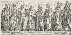 Die acht Heiligen von Österreich von Albrecht Dürer