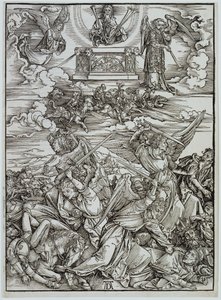 Die vier Racheengel am Euphrat, aus der Folge „Die Apokalypse“ von Albrecht Dürer