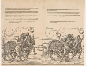 Der große Triumphwagen von Kaiser Maximilian, 1523 von Albrecht Dürer