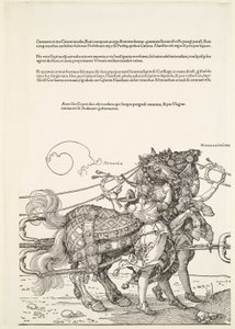 Der große Triumphwagen: Audatia und Magnanimitas von Albrecht Dürer