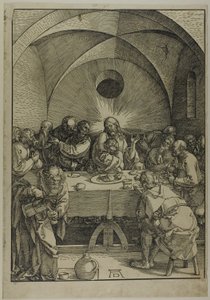 Das letzte Abendmahl, aus Die große Passion von Albrecht Dürer