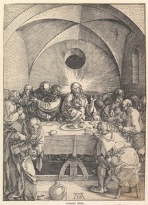 Das letzte Abendmahl, aus Die Große Passion, 1510 von Albrecht Dürer