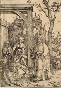 Das Leben der Jungfrau: Christus nimmt Abschied von seiner Mutter von Albrecht Dürer