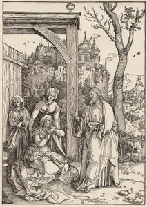 Das Leben der Jungfrau: Christus nimmt Abschied von seiner Mutter von Albrecht Dürer