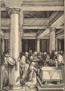 Das Leben der Jungfrau: Die Darstellung im Tempel von Albrecht Dürer