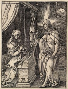 Die Kleine Passion: Christus erscheint seiner Mutter von Albrecht Dürer