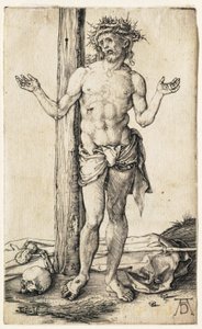 Der Schmerzensmann mit ausgestreckten Armen von Albrecht Dürer