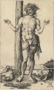 Der Schmerzensmann mit ausgestreckten Armen von Albrecht Dürer