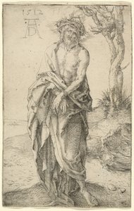 Der Schmerzensmann mit gebundenen Händen von Albrecht Dürer