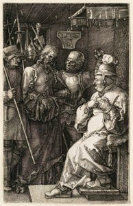 Die Passion: Christus vor Kajaphas von Albrecht Dürer