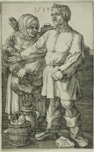 Der Bauer und seine Frau auf dem Markt von Albrecht Dürer