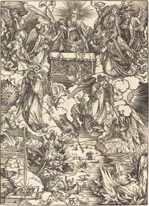Die sieben Engel mit den Trompeten von Albrecht Dürer
