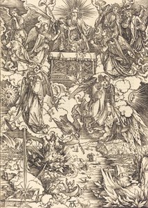 Die sieben Engel mit den Trompeten, 1498 von Albrecht Dürer