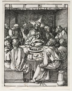 Die Kleine Passion: Das letzte Abendmahl von Albrecht Dürer