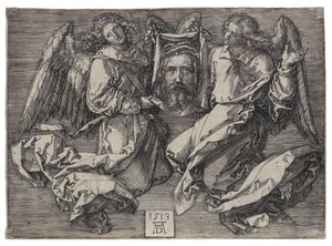 Das von zwei Engeln präsentierte Schweißtuch von Albrecht Dürer