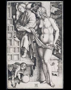 Die Versuchung des Müßiggängers (Der Traum des Doktors) von Albrecht Dürer