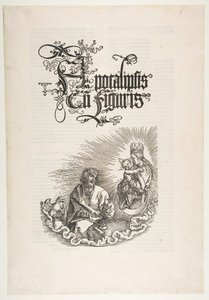 Die Jungfrau erscheint dem heiligen Johannes, aus der Apokalypse von Albrecht Dürer