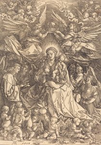 Die Jungfrau umgeben von vielen Engeln, 1518