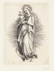 Die Jungfrau auf der Mondsichel von Albrecht Dürer