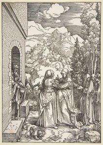 Die Heimsuchung, aus "Das Leben der Jungfrau" von Albrecht Dürer