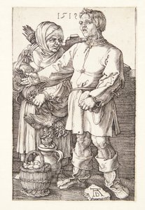 Der Bauer und seine Frau auf dem Markt von Albrecht Dürer