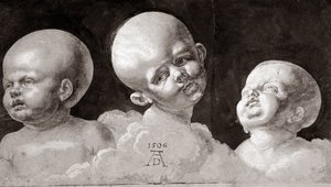 Drei Kinderköpfe von Albrecht Dürer
