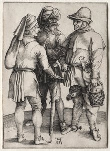Drei Bauern im Gespräch