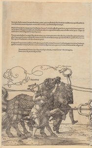 Velocitas, Blatt 5 der Folge "Der Große Triumphwagen" von Albrecht Dürer